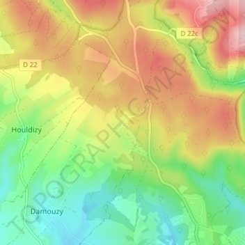 Sorel地形图、海拔、地势