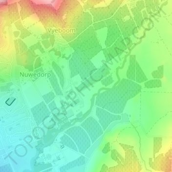 Lourensford Estate地形图、海拔、地势