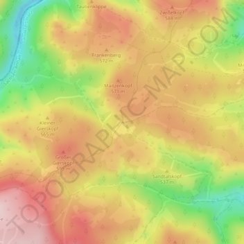 Ernstburg地形图、海拔、地势