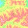 任家山地形图、海拔、地势