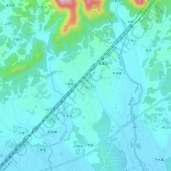 承狮地形图、海拔、地势