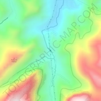 Cachoeira da Rocinha地形图、海拔、地势
