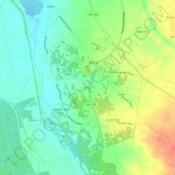 Cential地形图、海拔、地势