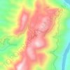 马蹄地形图、海拔、地势