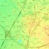 五間厝地形图、海拔、地势