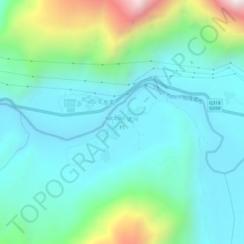 Daxing地形图、海拔、地势