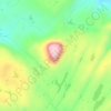 Hårteigen地形图、海拔、地势