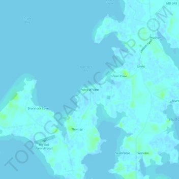 Point of View地形图、海拔、地势