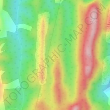 Serra do Espinhaço地形图、海拔、地势