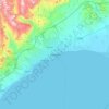 Mersin地形图、海拔、地势