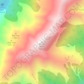 Mount Fyffe地形图、海拔、地势