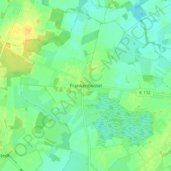 Frankenbostel地形图、海拔、地势