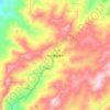 仰天湖瑶族乡地形图、海拔、地势