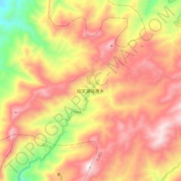 仰天湖瑶族乡地形图、海拔、地势