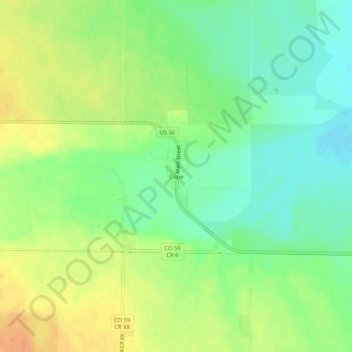 Cope地形图、海拔、地势