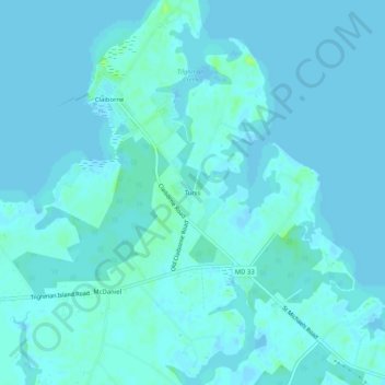 Tunis地形图、海拔、地势