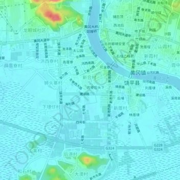 内寮新区地形图、海拔、地势