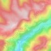 Le Raindé地形图、海拔、地势