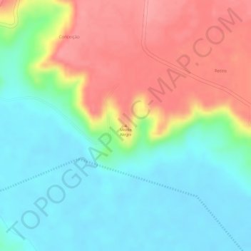 Monte Alegre地形图、海拔、地势
