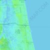South Jax Beach地形图、海拔、地势