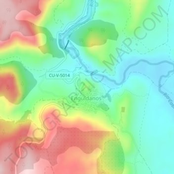 Castillo de Enguídanos地形图、海拔、地势