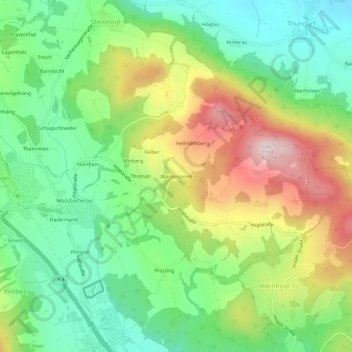 Waiderspoint地形图、海拔、地势