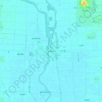 张河桥村地形图、海拔、地势