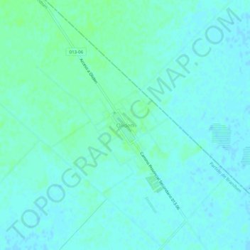 Oliden地形图、海拔、地势