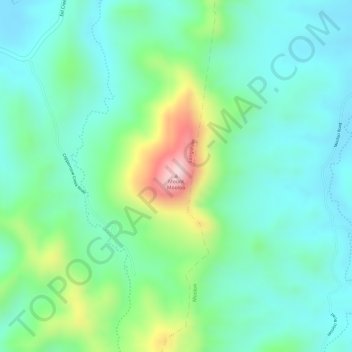 Mount Mooloo地形图、海拔、地势