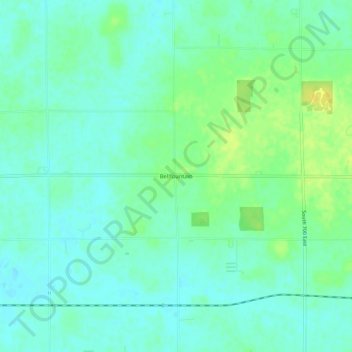 Bellfountain地形图、海拔、地势