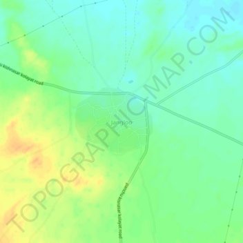 Jangloo地形图、海拔、地势