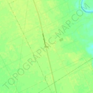 Nada地形图、海拔、地势