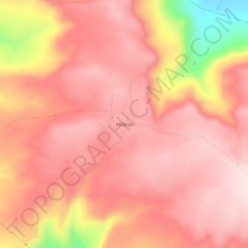 Hilário地形图、海拔、地势