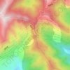 蓑衣岭垭口地形图、海拔、地势