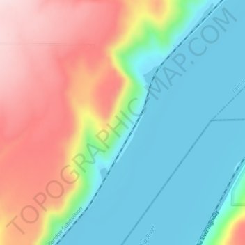 Columbia Plateau地形图、海拔、地势