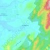 良冷地形图、海拔、地势