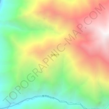 佑雅村地形图、海拔、地势