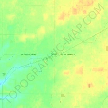 Messick地形图、海拔、地势