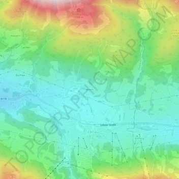 Wimm地形图、海拔、地势