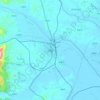 高原邑地形图、海拔、地势