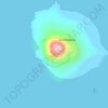 Krakatau地形图、海拔、地势