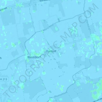 Ostdorf地形图、海拔、地势