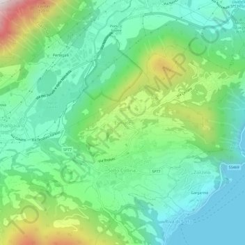 Esmate地形图、海拔、地势