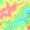 冒水滩地形图、海拔、地势