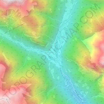 Brione (Verzasca)地形图、海拔、地势