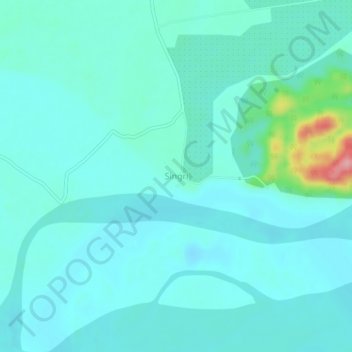 Singri地形图、海拔、地势