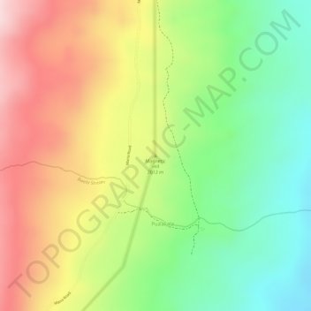 Magnetic Hill地形图、海拔、地势
