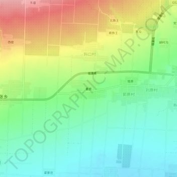 董原地形图、海拔、地势
