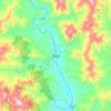 砂窝镇地形图、海拔、地势