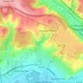Sheepridge地形图、海拔、地势